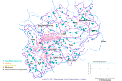Gewässersituation in NRW: Pegel mit Unterschreitungen ausgewählter Niedrigwasserkennwerte Ende Januar (Stand: 31.01.25)