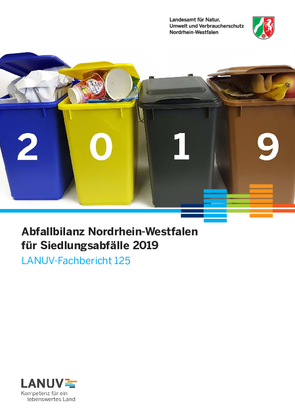 Abfallbilanz Nordrhein-Westfalen für Siedlingsabfälle 2019