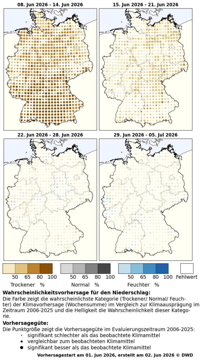 DWD-Profi-Witterungsvorhersage Niederschlag