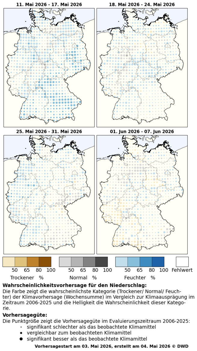 DWD-Profi-Witterungsvorhersage Niederschlag
