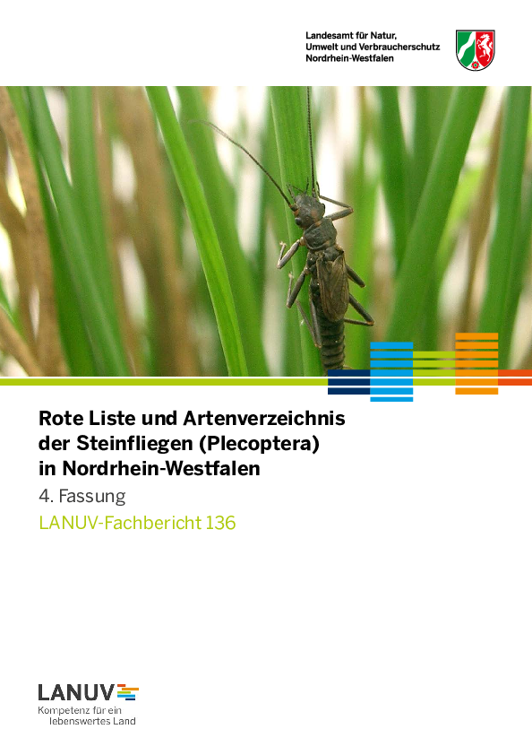 Rote Liste und Artenverzeichnis der Steinfliegen (Plecoptera) in Nordrhein-Westfalen, 4. Fassung
