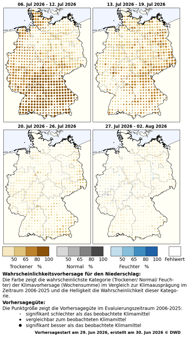 DWD-Profi-Witterungsvorhersage Niederschlag