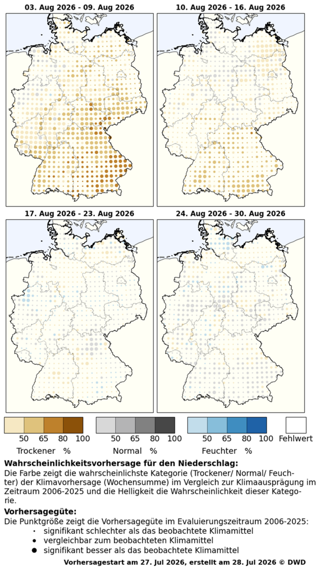 DWD-Profi-Witterungsvorhersage Niederschlag