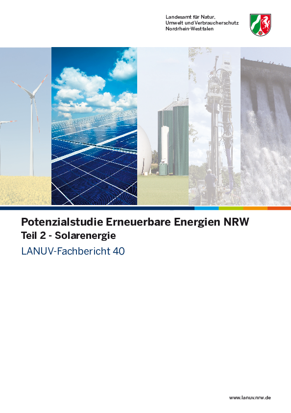 Potentialstudie Erneuerbare Energien NRW, Teil 2 - Solarenergie