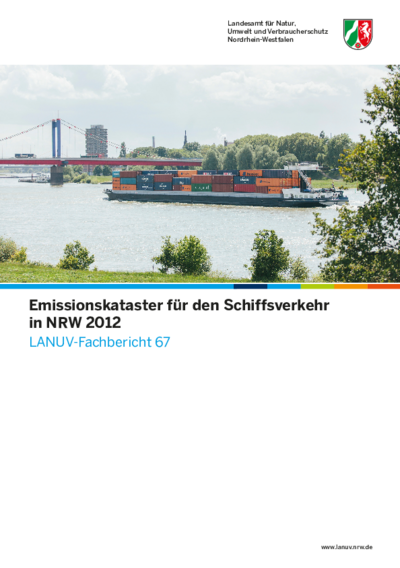 Emissionskataster für den Schiffsverkehr in NRW 2012