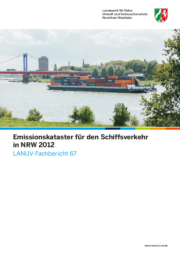 Emissionskataster für den Schiffsverkehr in NRW 2012
