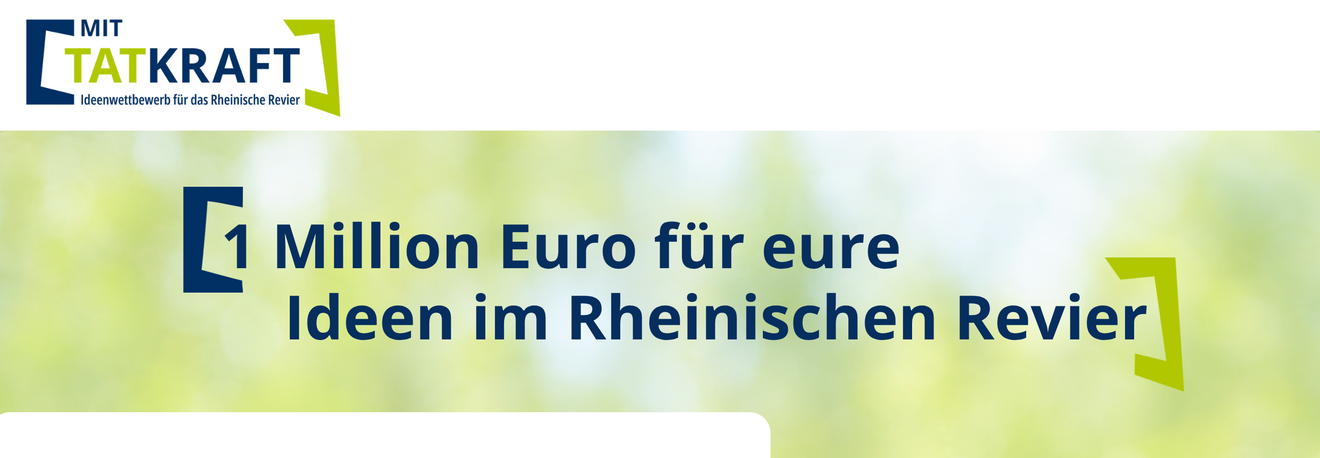 1 Million für eure Ideen im Rheinischen Revier