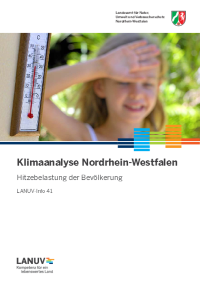 Klimaanalyse Nordrhein-Westfalen. Hitzebelastung der Bevölkerung