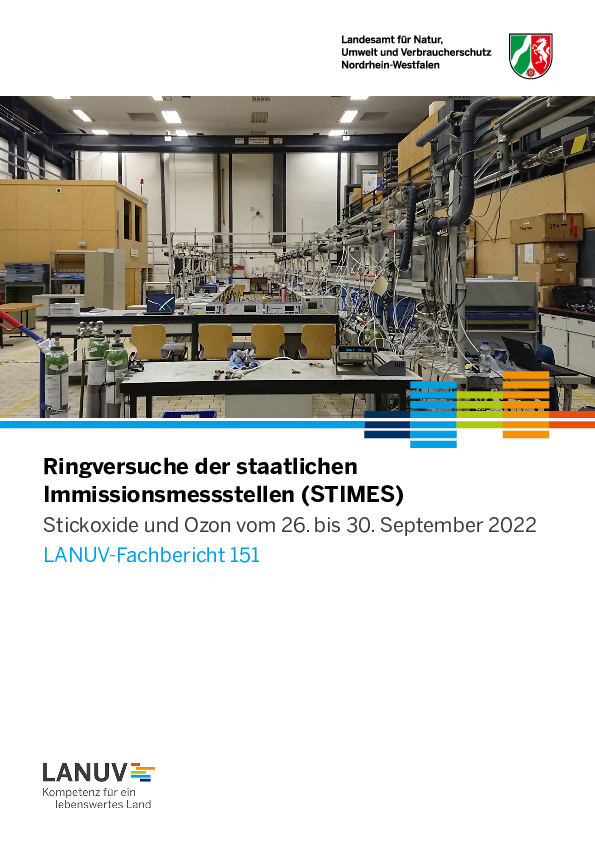 Ringversuche der staatlichen Immissionsmessstellen (STIMES): Stickoxide und Ozon vom 26. bis 30. September 2022